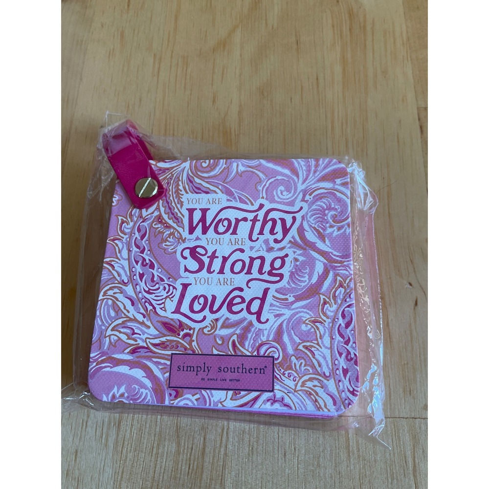 Simply Southern Pink Paisley Small Stationary‎ Notepad Worthy Strong Loved New
